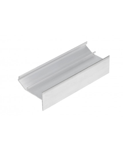 2m Glow-Up LED profile (raw aluminum), set with opal cover 2m Glow-Up LED profile (raw aluminum), set with opal cover