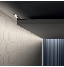 2m Glow-Down LED profile (raw aluminum), set with opal cover 2m Glow-Down LED profile (raw aluminum), set with opal cover