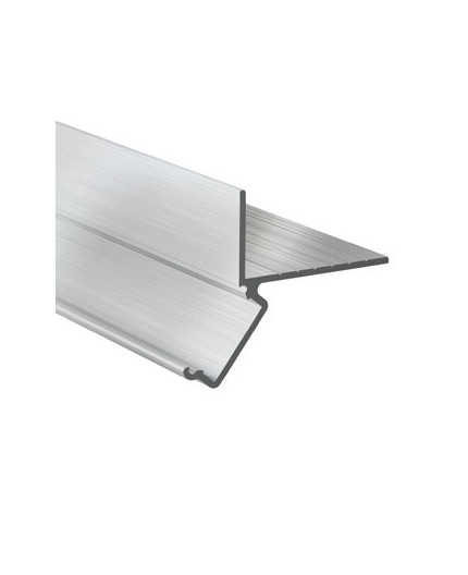 2m Glow-Down LED profile (raw aluminum), set with opal cover 2m Glow-Down LED profile (raw aluminum), set with opal cover