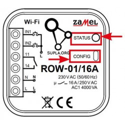 ROW-01/16A, power socket and lights control module, Wi-Fi 1-channel, Supla ROW-01/16A, power socket and lights control module, Wi-Fi 1-channel, Supla