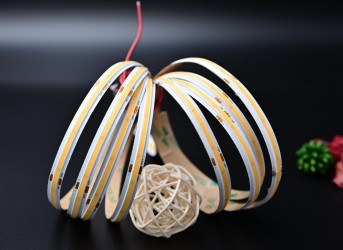 24VDC COB LED tape with bounding walls, 6000K 18W/m 5m (90W) Pro series