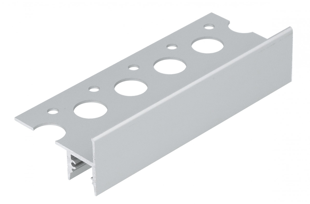 2m Aluminium LED profile USTEP-Tile, silver anodized, opal cover 2m Aluminium LED profile USTEP-Tile, silver anodized, opal cover