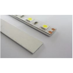 2m flat 12mm x 1.2mm Heat Sink LED profile F1, silver anodized