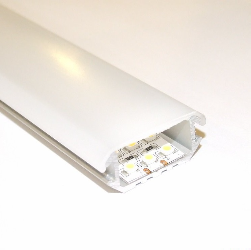 2.5m LED wide surface / corner 45 extrusion P6, raw aluminium, diffuser