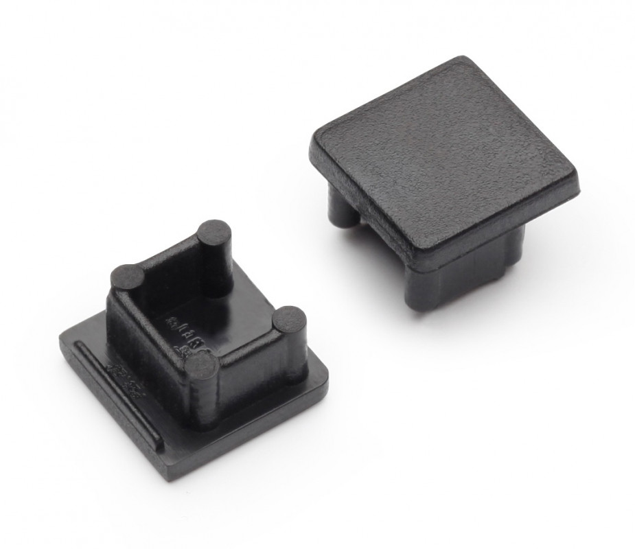 2m LED profile T2 (anodized, black) set with cover 12mm x 12mm 2m LED profile T2 (anodized, black) set with cover 12mm x 12mm