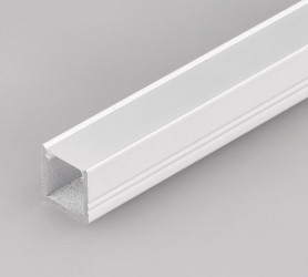 1m LED profile T2 (painted, white) set with cover 12mm x 12mm 1m LED profile T2 (painted, white) set with cover 12mm x 12mm