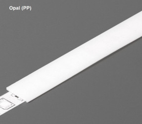 1m T2 LED profile (anodized, silver), 12mm x 12mm, set with cover 1m T2 LED profile (anodized, silver), 12mm x 12mm, set with cover