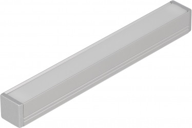 2m LED profile T2 (anodized, silver), 12mm x 12mm, set with cover 2m LED profile T2 (anodized, silver), 12mm x 12mm, set with cover