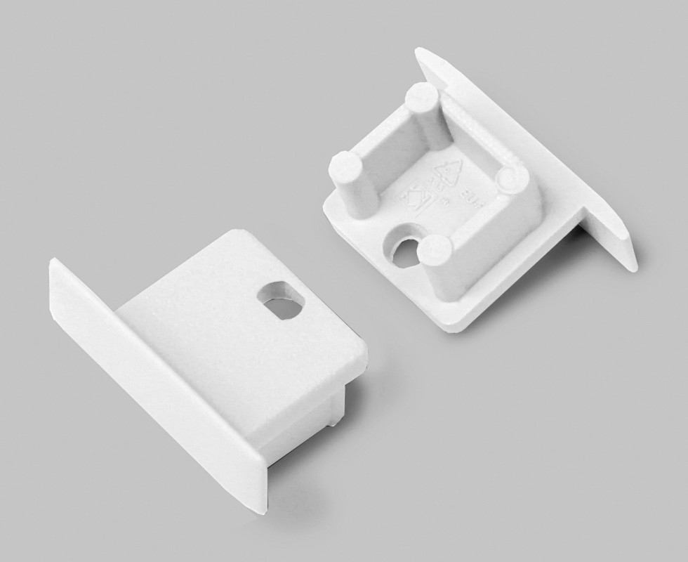 2m recessed T1 LED profile (painted, white), 12mm x 11.2mm, set with cover 2m recessed T1 LED profile (painted, white), 12mm x 11.2mm, set with cover