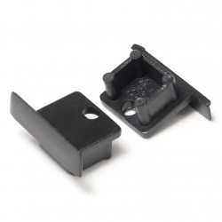 2m recessed T1 LED profile (anodized, black), 12mm x 11.2mm, set with cover 2m recessed T1 LED profile (anodized, black), 12mm x 11.2mm, set with cover