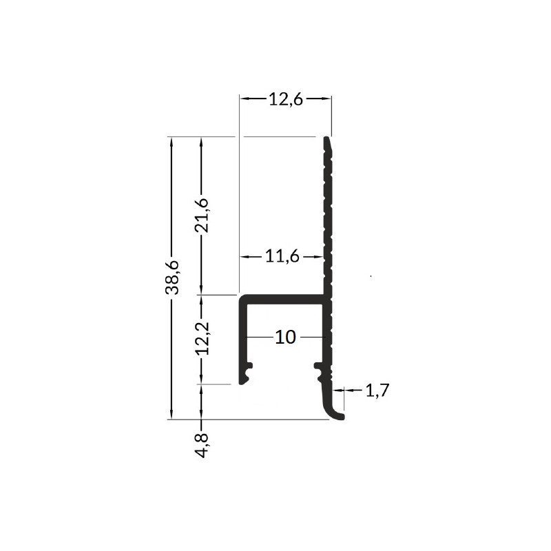3m Plaster-in LED profile DWT1 for ceiling and drywall, opal diffuser 3m Plaster-in LED profile DWT1 for ceiling and drywall, opal diffuser