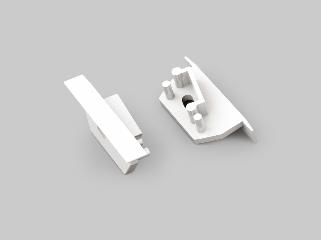 LED profile DIAGONAL14 F/TY white painted LED profile DIAGONAL14 F/TY white painted