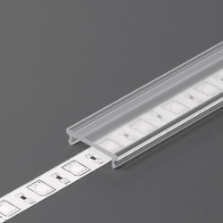 1m TL2 LED profile (painted, white), 23mm x 25mm, set with opal cover 1m TL2 LED profile (painted, white), 23mm x 25mm, set with opal cover