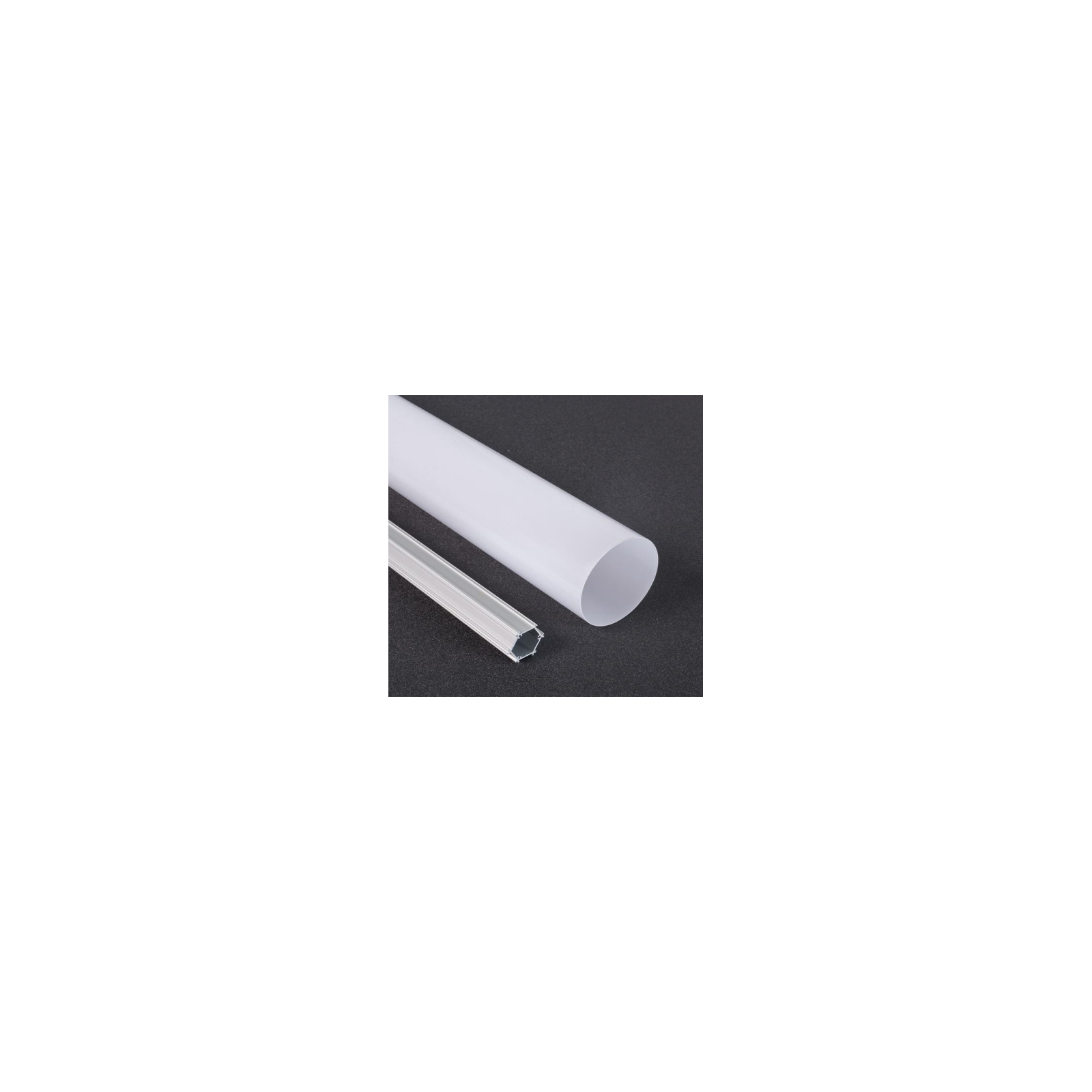 R1 LED profile, 2m, 360 degree Beam Angle Tube 76mm, veritcal suspened ...