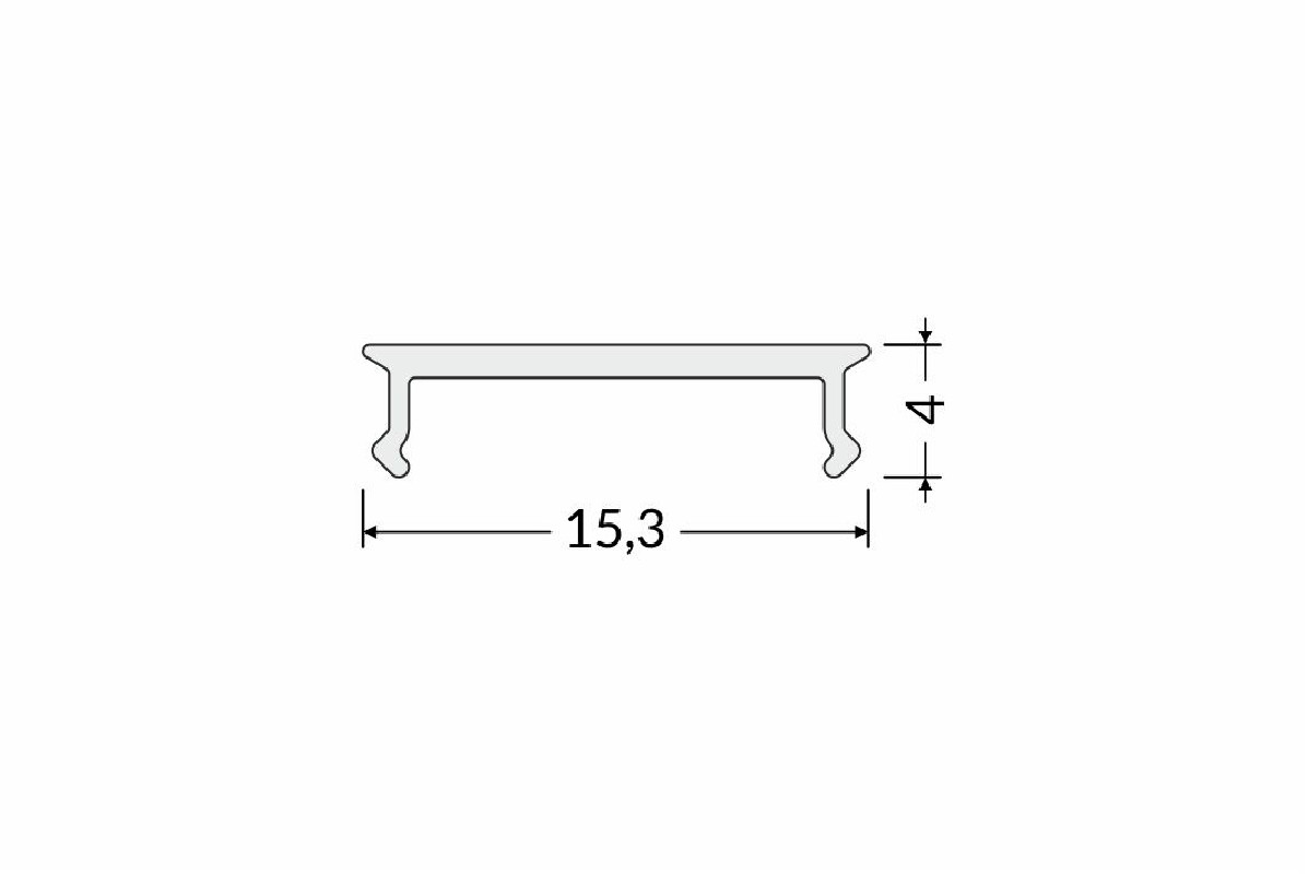2m extra diffuser / cover for TU2 / TH1 / TH2 / C3P LED profile 2m extra diffuser / cover for TU2 / TH1 / TH2 / C3P LED profile