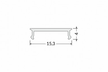 1m extra diffuser / cover for TU2 / TH1 / TH2 / C3P LED profile 1m extra diffuser / cover for TU2 / TH1 / TH2 / C3P LED profile