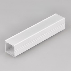 1m LED profile TH2 (painted, white), set with cover 1m LED profile TH2 (painted, white), set with cover