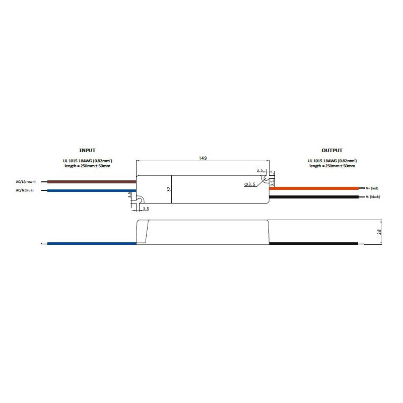 36W 24Vdc Single Output Switching LED Power Supply, GL Power, TÜV 36W 24Vdc Single Output Switching LED Power Supply, GL Power, TÜV
