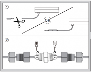 IP67 Plug with Extension Cable 2.5m For Inground LED Linear Light IP67 Plug with Extension Cable 2.5m For Inground LED Linear Light