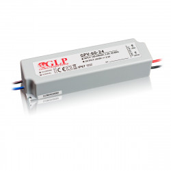 60W 24Vdc Single Output Switching LED Power Supply, GL Power, TÜV