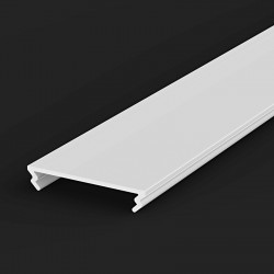 2m silver anodized EW3 wide corner LED aluminium U-profile with diffuser 2m silver anodized EW3 wide corner LED aluminium U-profile with diffuser