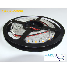 24VDC LED Flexible Strip 2200K-2400K SMD5060, 14.4W/m, 60 LEDs/m, IP20, 5m (72W, 300LEDs)