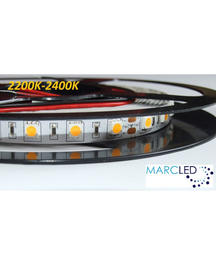 24VDC LED Flexible Strip 2200K-2400K SMD5060, 14.4W/m, 60 LEDs/m, IP20, 5m (72W, 300LEDs) 24VDC LED Flexible Strip 2200K-2400K SMD5060, 14.4W/m, 60 LEDs/m, IP20, 5m (72W, 300LEDs)