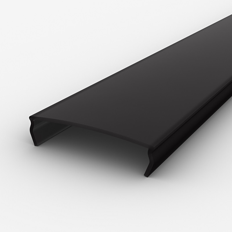 1m recessed LED aluminium profile painted black extrusion EW1 diffuser 1m recessed LED aluminium profile painted black extrusion EW1 diffuser