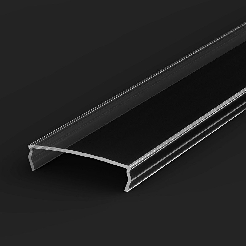 2m recessed LED aluminium profile painted black extrusion EW1 diffuser 2m recessed LED aluminium profile painted black extrusion EW1 diffuser