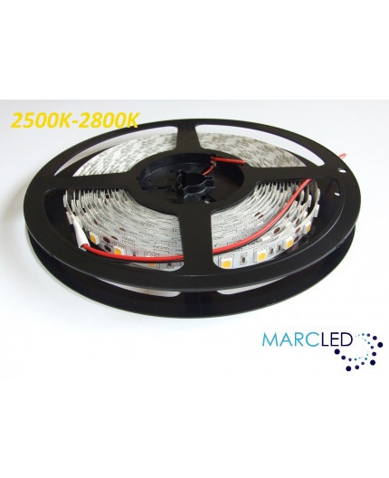 24VDC LED Flexible Strip (tape) 2700K SMD5060, 14.4W/m, 60 LEDs/m, IP20, 5m (5000mm) 24VDC LED Flexible Strip (tape) 2700K SMD5060, 14.4W/m, 60 LEDs/m, IP20, 5m (5000mm)