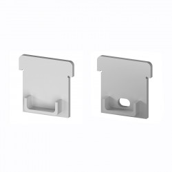 1m recessed floor / ground LED profile E5 (anodized, silver), with opal cover 1m recessed floor / ground LED profile E5 (anodized, silver), with opal cover