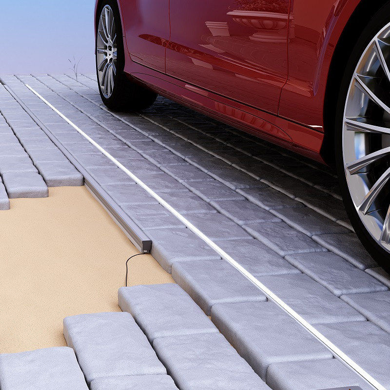 2m recessed floor / ground LED profile E5 (anodized, silver), with opal cover 2m recessed floor / ground LED profile E5 (anodized, silver), with opal cover