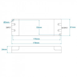 12Vdc 60W leading  & trailing edge dimmable LED driver, ELED-60P-12T 12Vdc 60W leading  & trailing edge dimmable LED driver, ELED-60P-12T