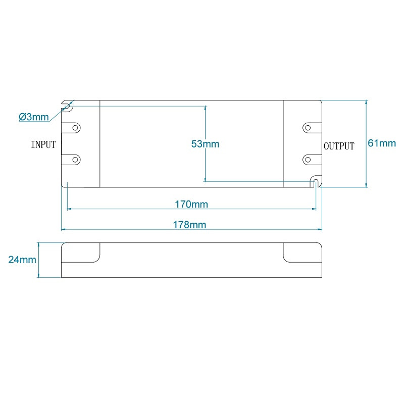 12Vdc 60W leading  & trailing edge dimmable LED driver, ELED-60P-12T 12Vdc 60W leading  & trailing edge dimmable LED driver, ELED-60P-12T