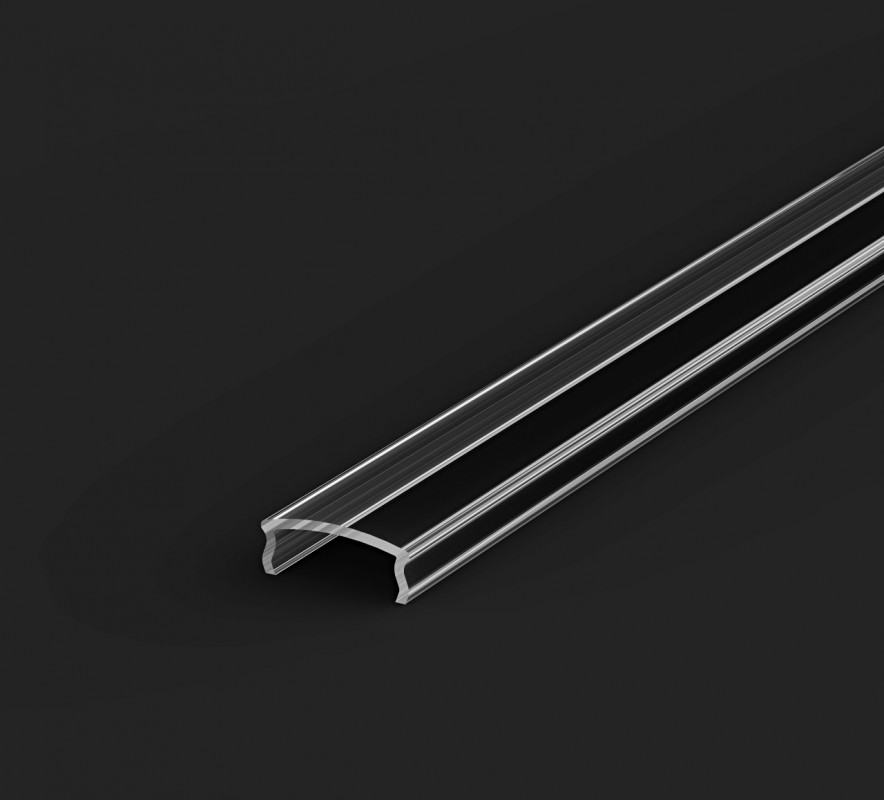 2m Plaster-in LED profile CAL13 for ceiling and drywall, set with cover 2m Plaster-in LED profile CAL13 for ceiling and drywall, set with cover