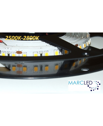 24VDC LED Flexible Strip 2500K-2800K SMD2835, 16W/m, 120 LEDs/m, IP20, 5m a roll  (5000mm, 80W, 600LEDs) 24VDC LED Flexible Strip 2500K-2800K SMD2835, 16W/m, 120 LEDs/m, IP20, 5m a roll  (5000mm, 80W, 600LEDs)