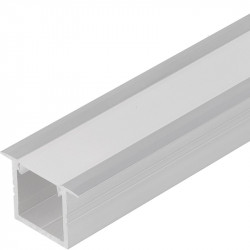 1m LED profile TH1 (anodized, silver), set with cover