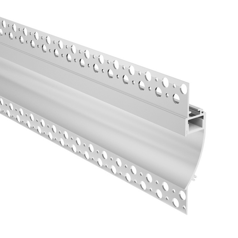 Sample of Plaster-in LED profile DW2 for ceiling and drywall, set with opal cover Sample of Plaster-in LED profile DW2 for ceiling and drywall, set with opal cover