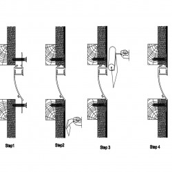 Sample of Plaster-in LED profile DW2 for ceiling and drywall, set with opal cover Sample of Plaster-in LED profile DW2 for ceiling and drywall, set with opal cover