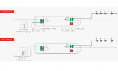 Mains Dimmable Driver 10W Constant Current (350-700mA) TD-10-350-700-G1T Mains Dimmable Driver 10W Constant Current (350-700mA) TD-10-350-700-G1T