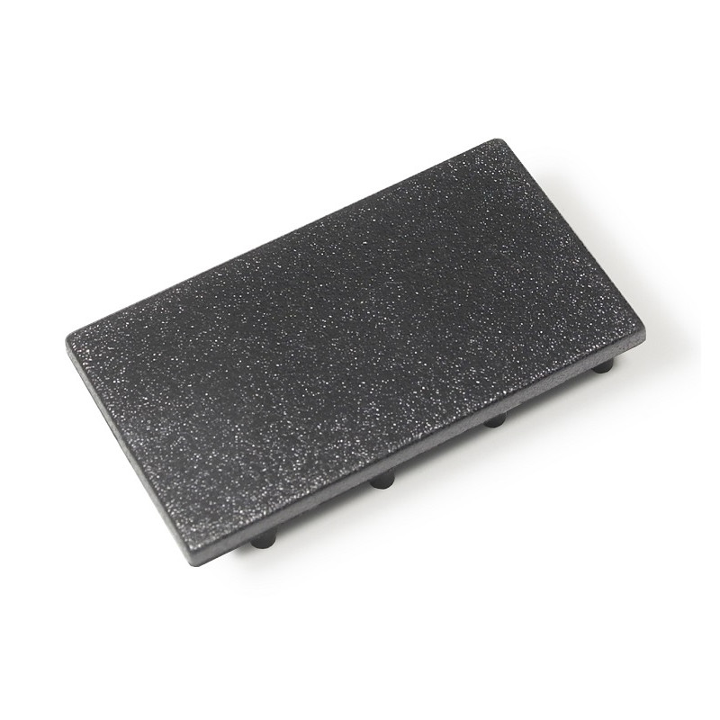 2m BTL2 Batten LED profile (anodized, black), set with opal cover 2m BTL2 Batten LED profile (anodized, black), set with opal cover