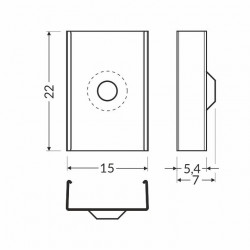 TM2 metal clip spring for LED profile TM2 metal clip spring for LED profile