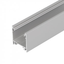 1m BTL2 Batten LED profile (anodized, silver), set with opal cover 1m BTL2 Batten LED profile (anodized, silver), set with opal cover