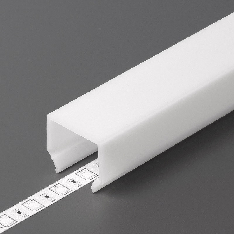 2m BTL2 Batten LED profile (painted, white), set with opal cover 2m BTL2 Batten LED profile (painted, white), set with opal cover