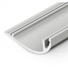 3m silver anodized WAY1 LED aluminium profile for passageways, opal cover 3m silver anodized WAY1 LED aluminium profile for passageways, opal cover