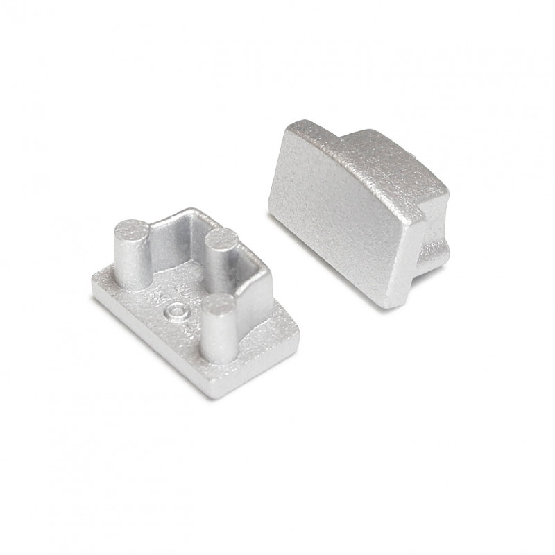 1m LED profile TM2 silver anodized, 14mm x 6mm, set with cover 1m LED profile TM2 silver anodized, 14mm x 6mm, set with cover