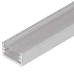 2m LED profile MT2 (raw aluminium), 12mm x 7mm, set with cover 2m LED profile MT2 (raw aluminium), 12mm x 7mm, set with cover