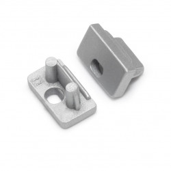 1m LED profile MT2 (silver anodized), 12mm x 7mm, set with cover 1m LED profile MT2 (silver anodized), 12mm x 7mm, set with cover