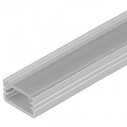 2m LED profile MT2 (silver anodized), 12mm x 7mm, set with cover