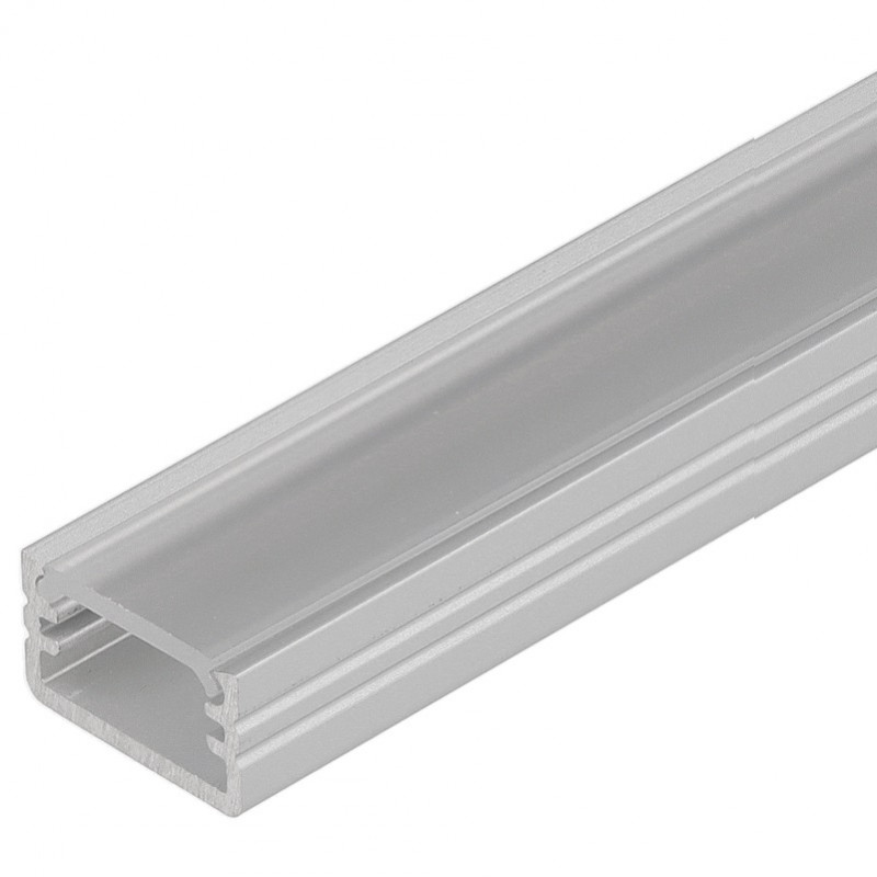 2m LED profile MT2 (silver anodized), 12mm x 7mm, set with cover 2m LED profile MT2 (silver anodized), 12mm x 7mm, set with cover